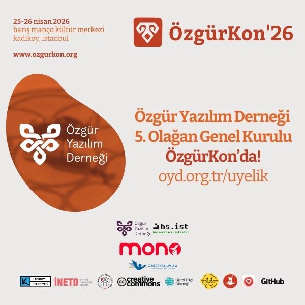 Özgür Yazılım Derneği 5. Olağan Genel Kurulu ÖzgürKon&rsquo;da